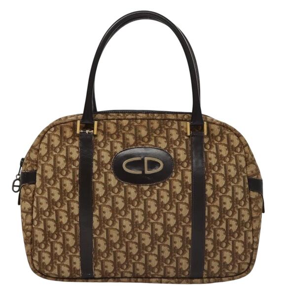 DIOR Trotter Canvas Hand Bag Brown - Picture 2 of 13